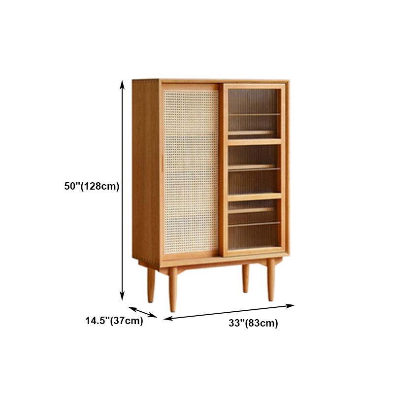 14.57"W Bookshelf Contemporary Style Solid Wood Bookcase for Home Office