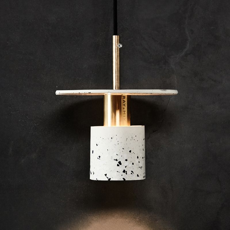Cilinder slaapkamer hangend plafond licht steen minimalistische stijl plafond hanger licht