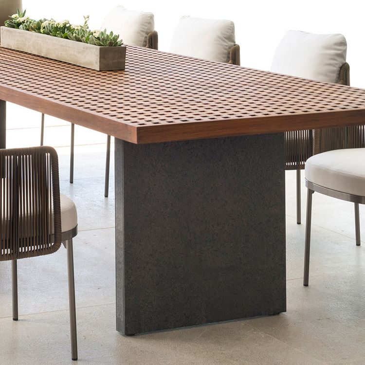 Bohemian Style Dining Set 1/8 Piece Solid Wood Dining Table Set for Patio