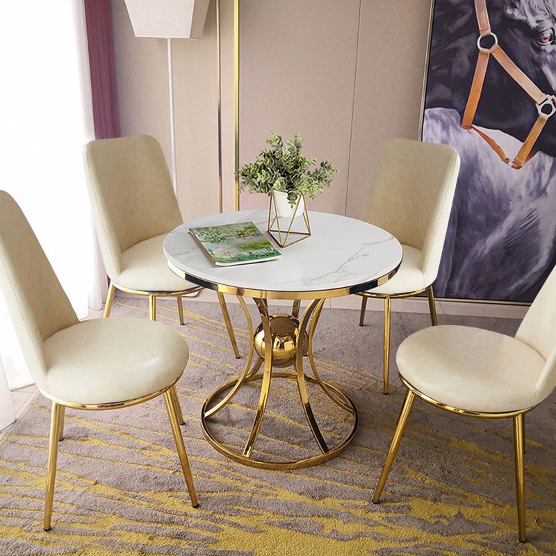 Ronde tafel Dinettetafel Traditionele luxe eetkamertafel voor binnen