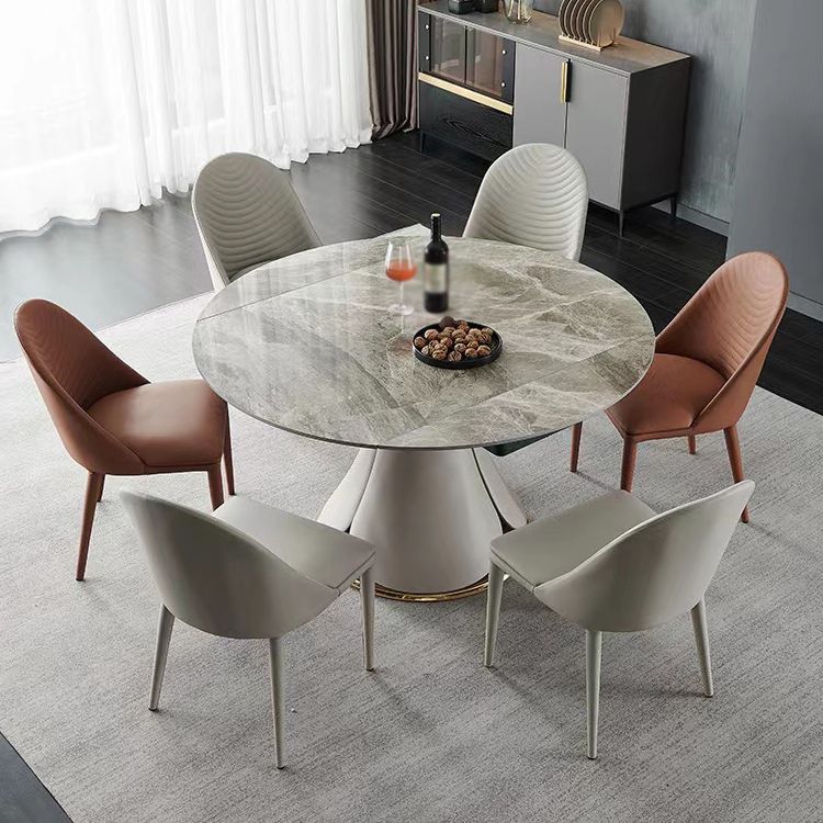 Chaise de salle à manger en métal de style contemporain Parsons, chaises d'appoint sans accoudoirs pour cuisine