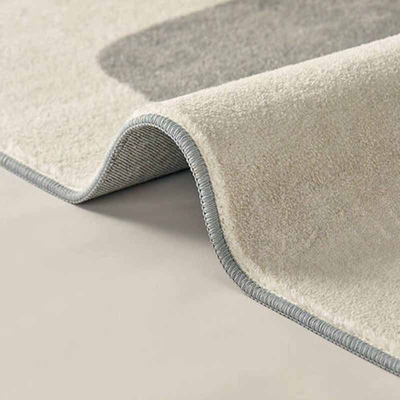 Light Pink Modern Carpet Polyester Blended Carpet Washable Carpet for Living Room