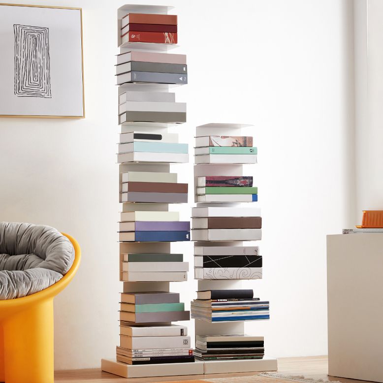 13.78"W Bookshelf Contemporary Style Invisible Bookcase for Office Home