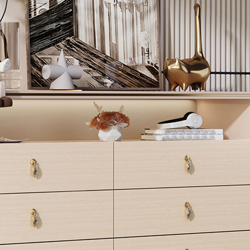 15.6-inch Width Solid Wood Storage Chest Classic Glam Storage Chest Dresser