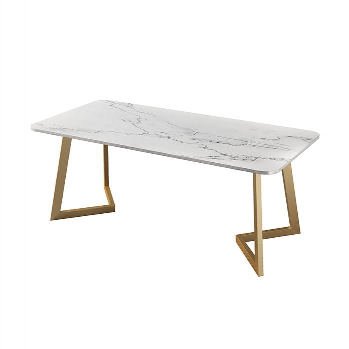 Scandinavian Standard Sintered Stone Top Dining Room Set of Rectangle Shape for Kitchen Table Set