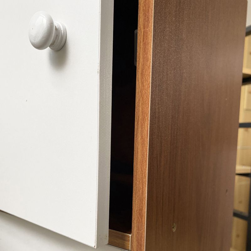 Modem Bookcase Engineered Wood Standard Bookshelf with Doors