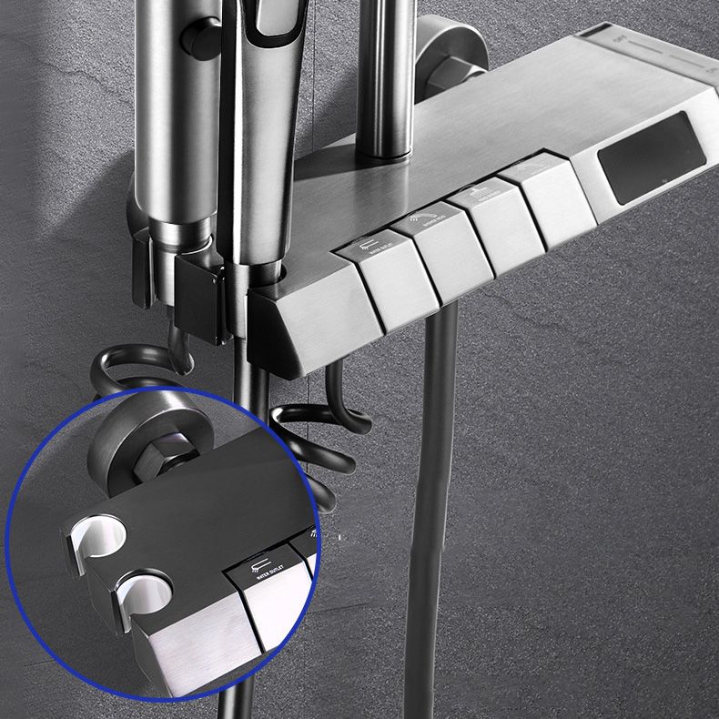 Adjustable Spray Pattern Shower Combo Stainless Steel Shower Faucet Arm Shower Head