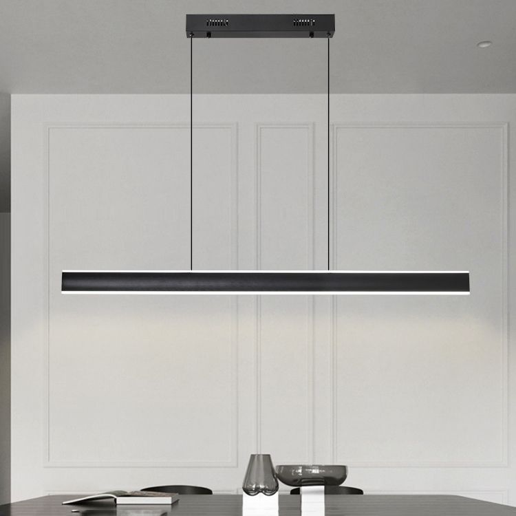 Rectangular Shape Island Pendant Modern Style Metal 2 Lights Island Lighting for Bedroom