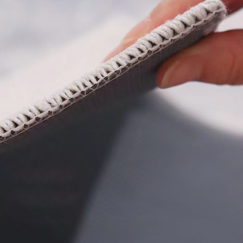 White Tone Distressed Area Carpet Polyester Color Gradient Indoor Rug Easy Care Rug for Living Room