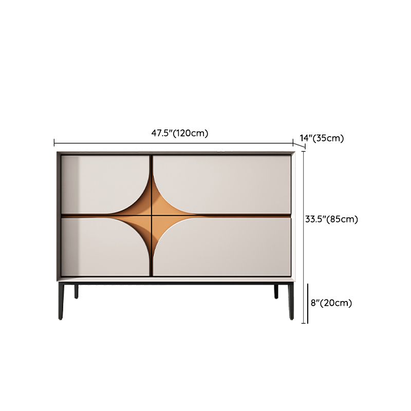 Modern Drawers Sideboard Table Engineered Wood Credenza for Living Room