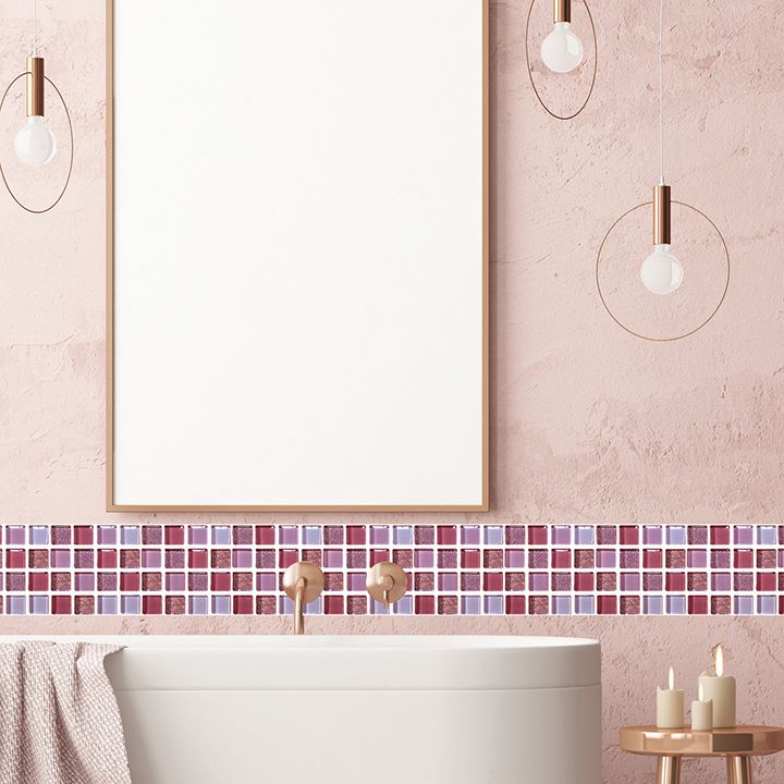 Modern Backsplash Tile Smooth Peel and Stick Wall Tile for Bathroom