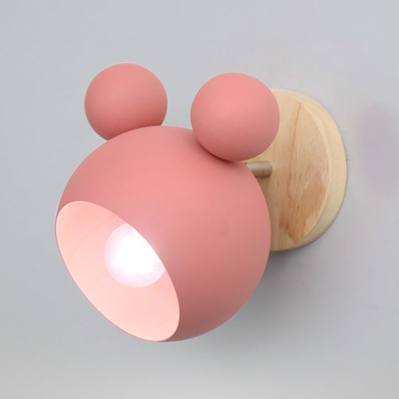 Metal Half Round Wall Mounted Lamps Modern Style 1 Light Wall Mount Lighting