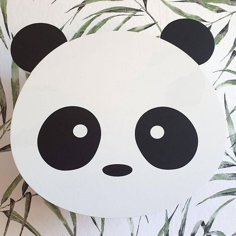 Unico tonalità in metallo a parete in metallo in stile kid a parete leggera monte leggera in bianco