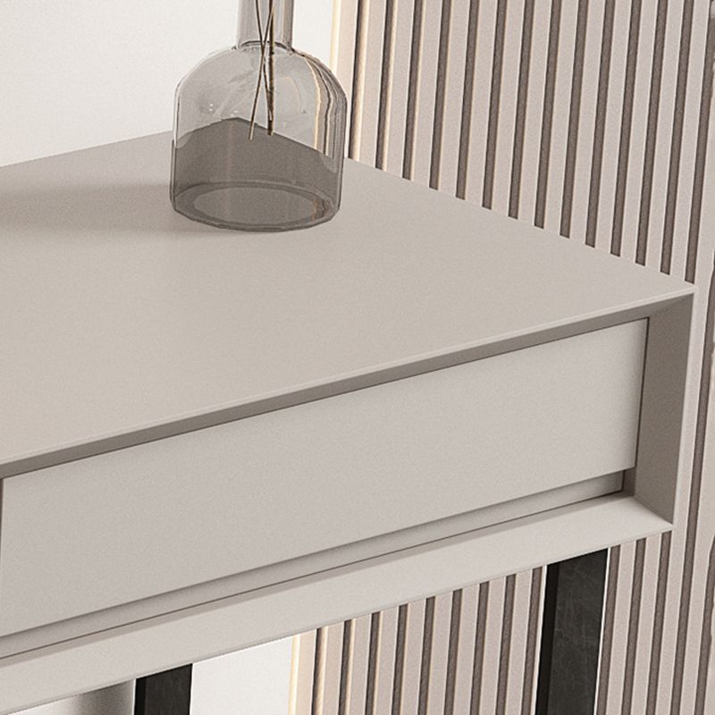 Modern Grey/Beige Vanity Tables Wood and Metal Vanity Makeup Table Set