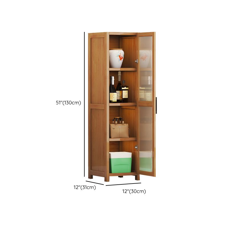 Contemporary Display Stand Bamboo Buffet Cabinet for Dining Room