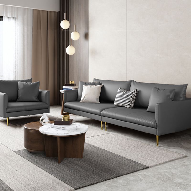 Cushions Sofa 102.36" W x 32.67" D x 33.46" H Square Arm Sofa for Living Room