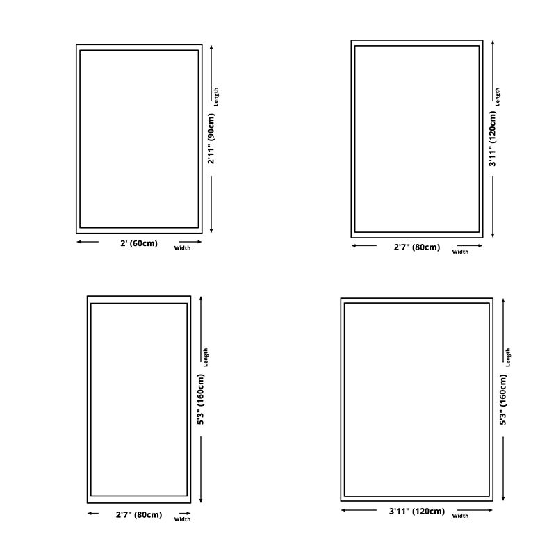 Minimalist Rug Industrial Watercolor Print Carpet Living Room Polyester Rug with Non-Slip Backing