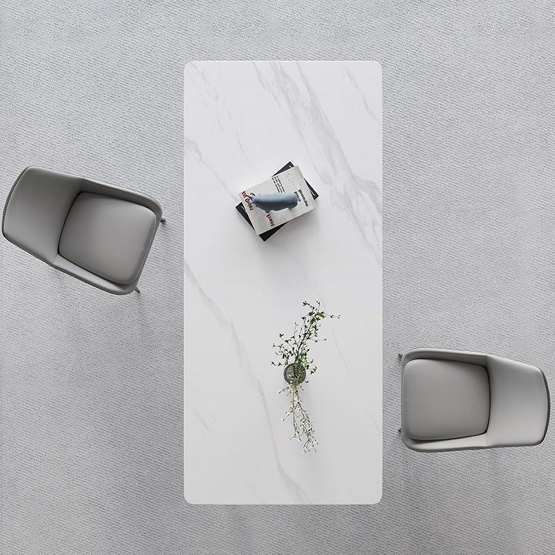 Luxury Sintered Stone Top Table Rectangle Table with 4 Legs for Restaurant