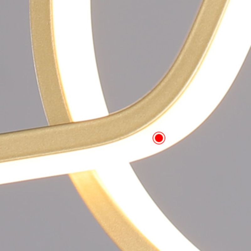 Geometric Island Lighting Contemporary Metal Island Chandelier Lights for Kitchen in Black