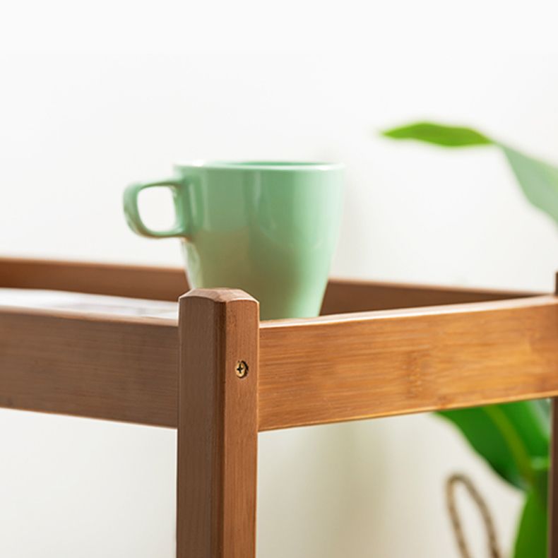 Contemporary Rectangular Side Table Brown Sofa Side Accent Table