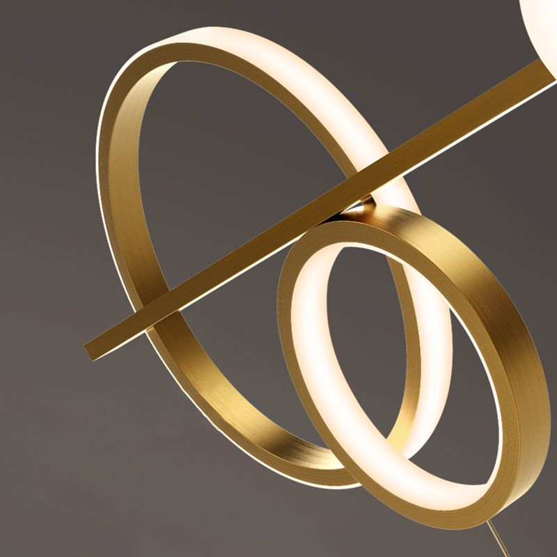 Modern LED Island Lighting Linear Glass Chandelier Light Fixture for Dining Room