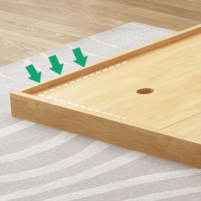 Mid-Century Modern Platform Bed Solid Wood Platform Bed Frame Mattress Included