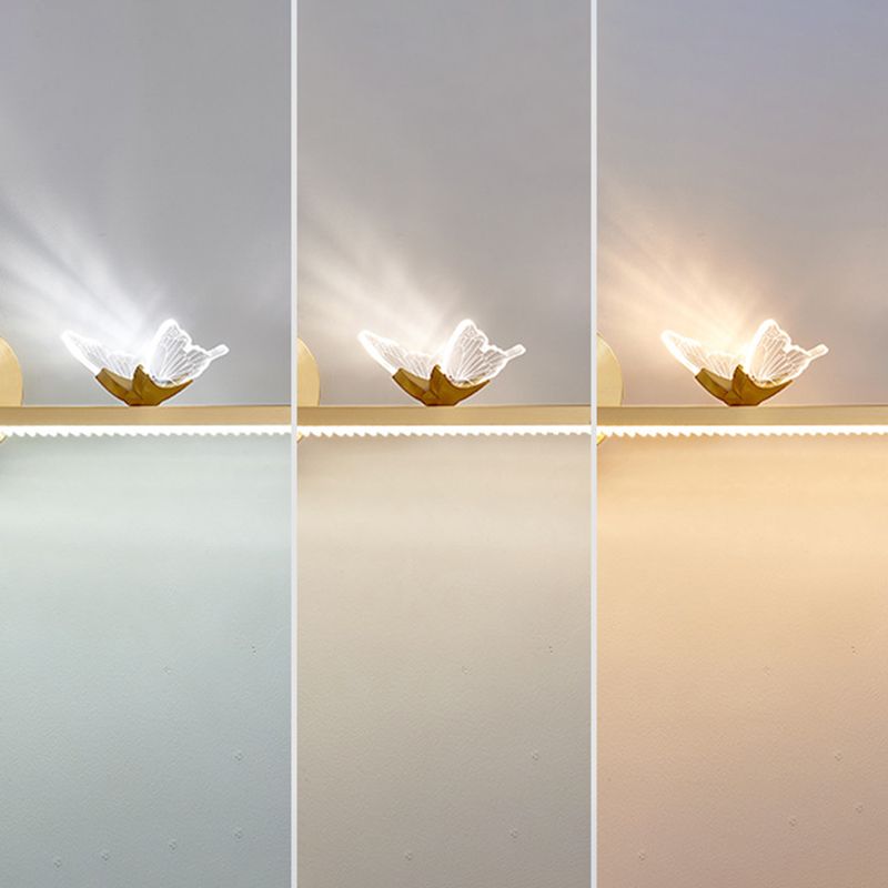 Modern American Style Linear Vanity Wall Light Fixtures Copper 3 Lights Wall Mounted Vanity Lights for Bathroom