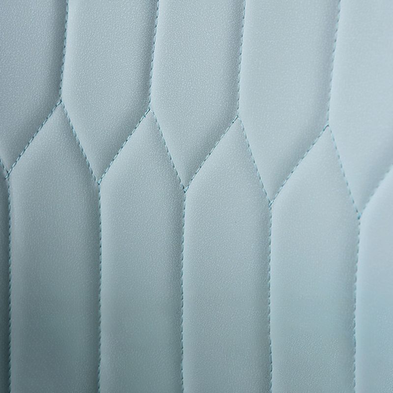 Glam Faux Leather Dining Chairs Metal Arm Dining Room Chairs for Restaurant Use