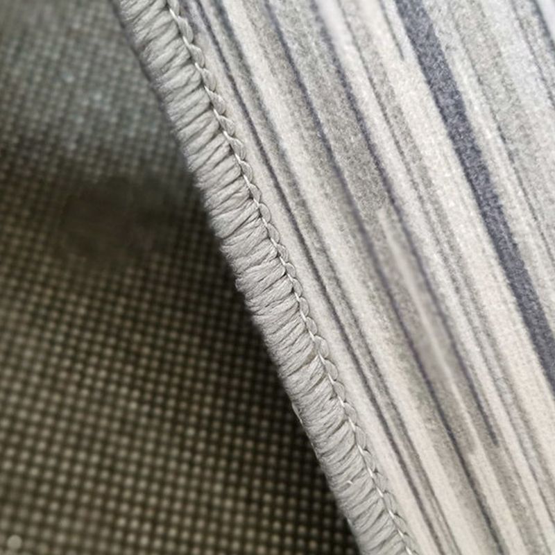 Grauer moderner Teppich Polyester Geometrischer Muster Teppich Nicht-Rutsch-Rückseite Teppich für Wohnkultur