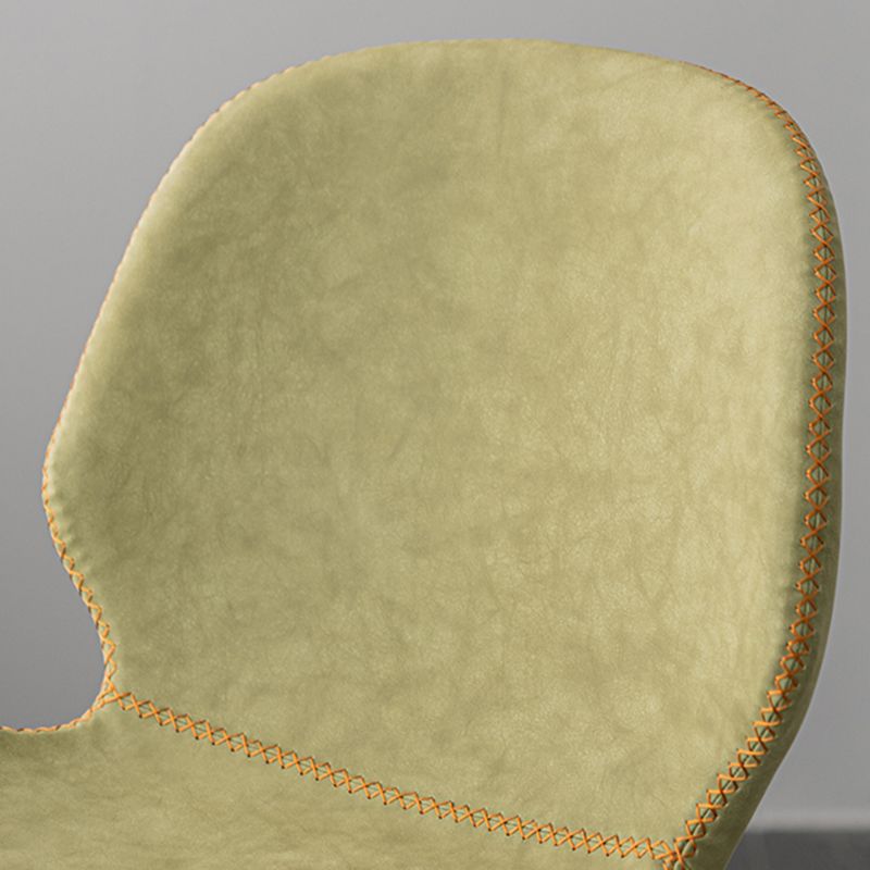 Industrial Indoor Upholstered Low Back Bar Stool with Metal Base