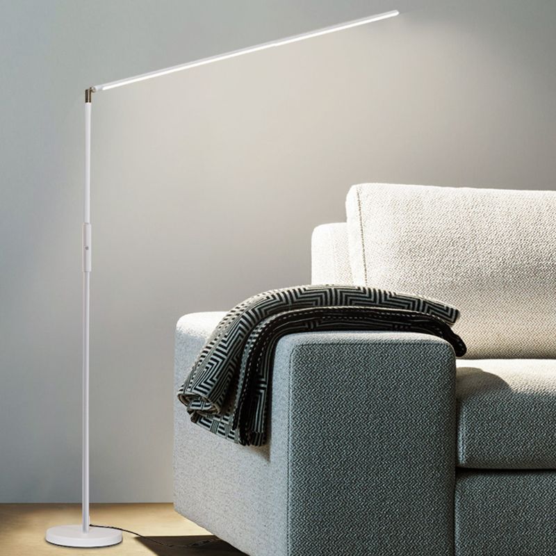 Contemporary Linear Floor Lamp Metal 59" High LED Floor Light for Living Room