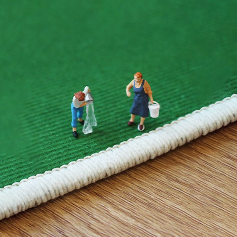 Dark Modern Rug Polyester Striped Rug Washable Rug for Home Decor