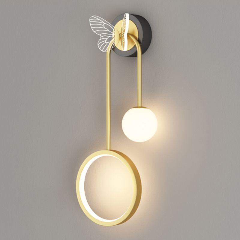 Geometry Shape Metal Wall Lighting Ideas Modern Style Wall Light Fixtures