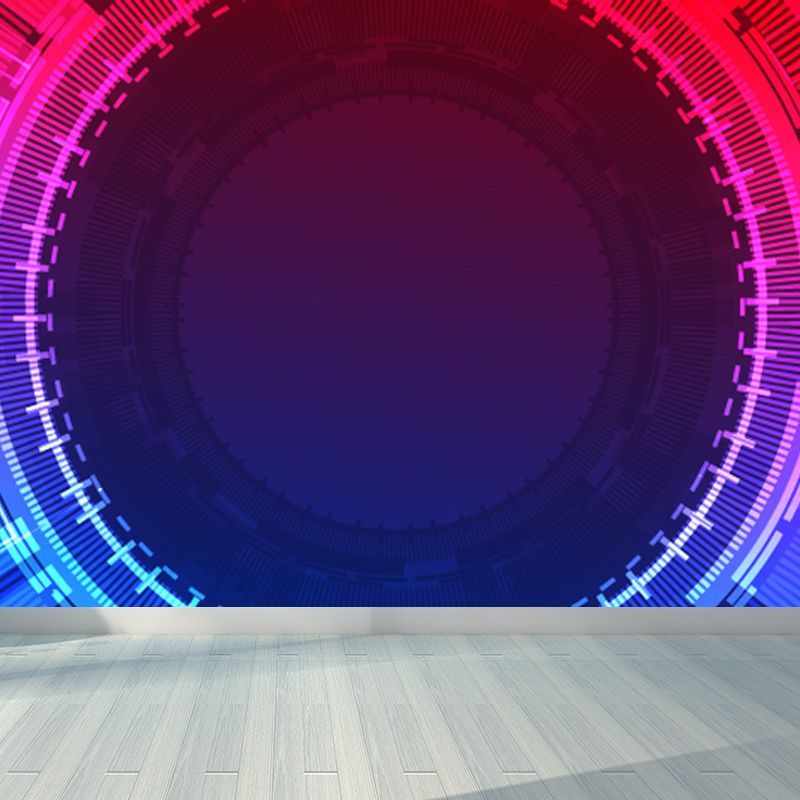 Abstract Pattern Mural Decal Fictional Non-Woven Textured Wall Decor in Pastel Color