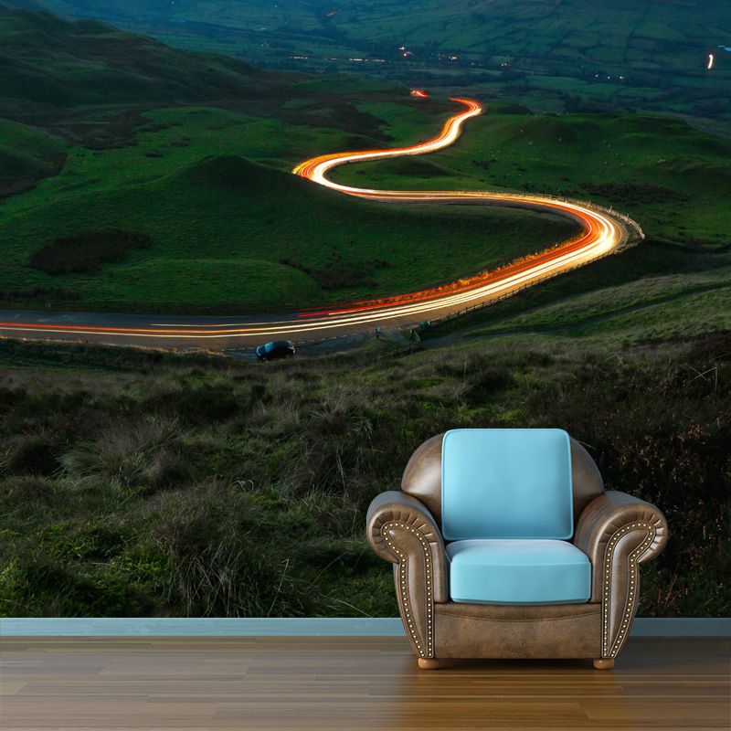 Customized Road Mural Environment Friendly Wallpaper for Bedroom Decoration