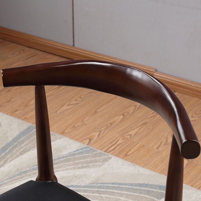 Wood Kitchen Dining Armless Chair Contemporary Upholstered Dining Chair