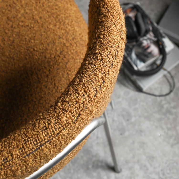 Eigentijdse stijl eetkamerstoelen eetarmloze open achterstoelen met metalen benen