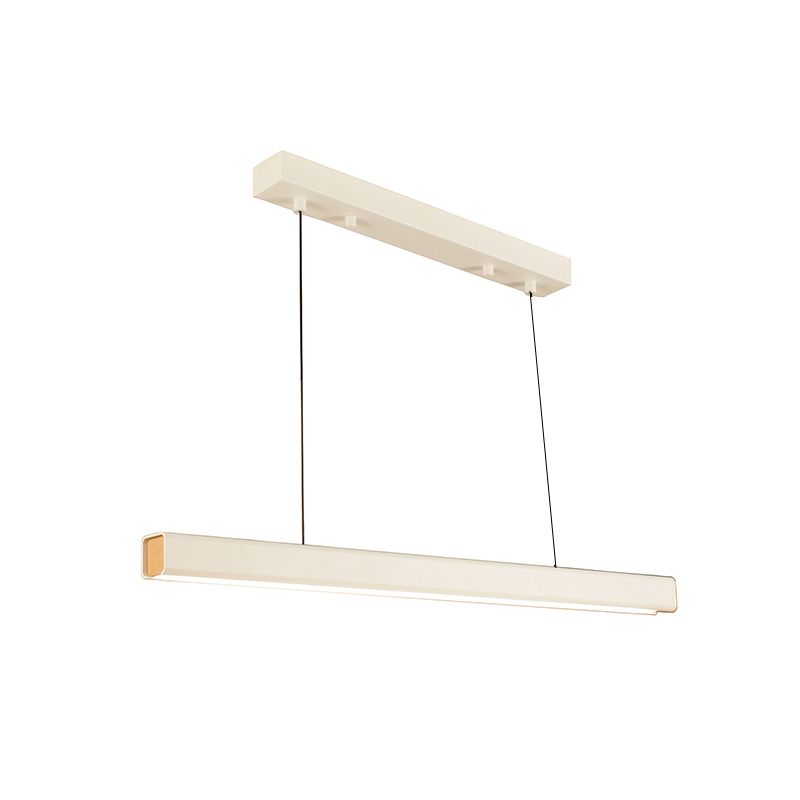Contemporary Style Linear Island Pendant Metal 1- Light Island Light Fixture