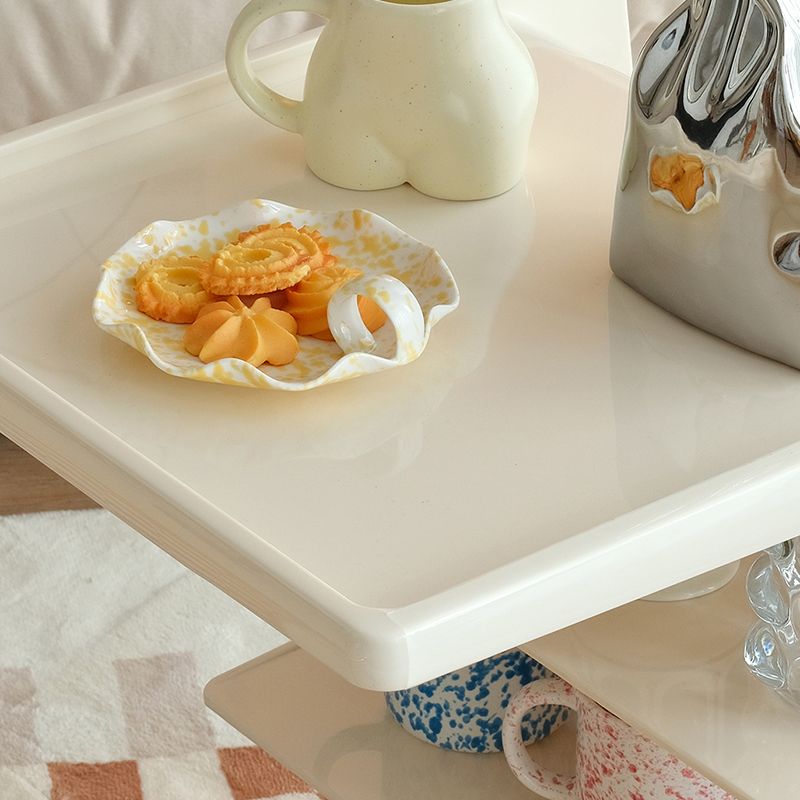 16.1" Wide Contemporary Metal Accent Side Table for Living Room