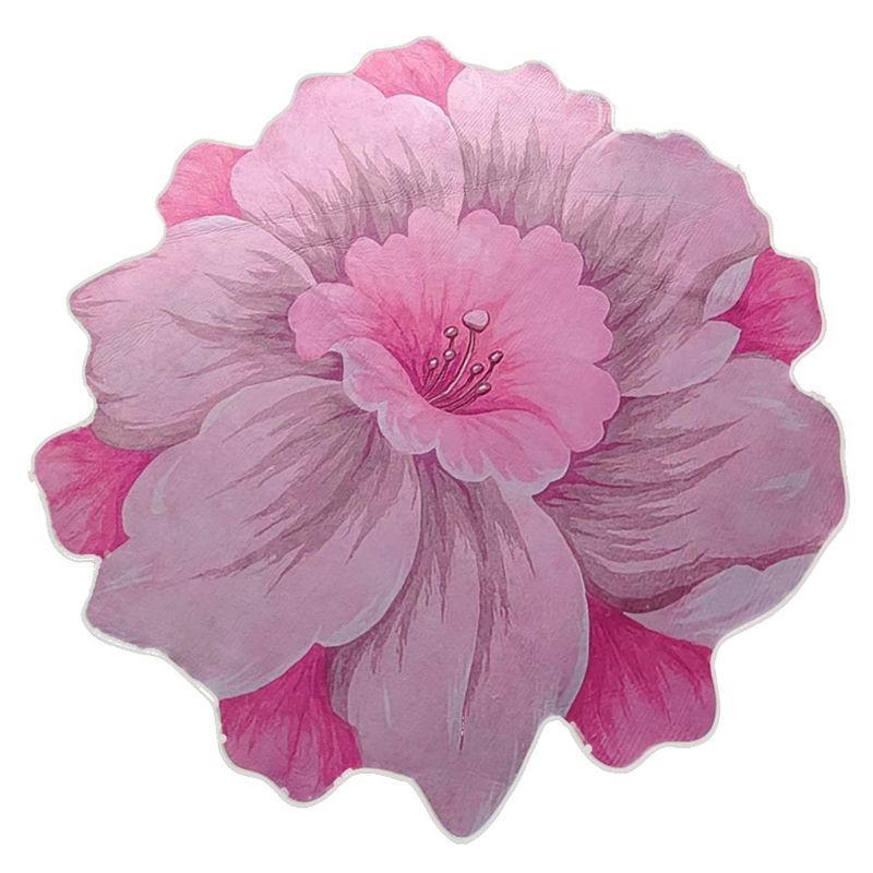 Novelty Floral Printed Indoor Rug Minimalist Carpet Stain Resistant Adults Indoor Rug