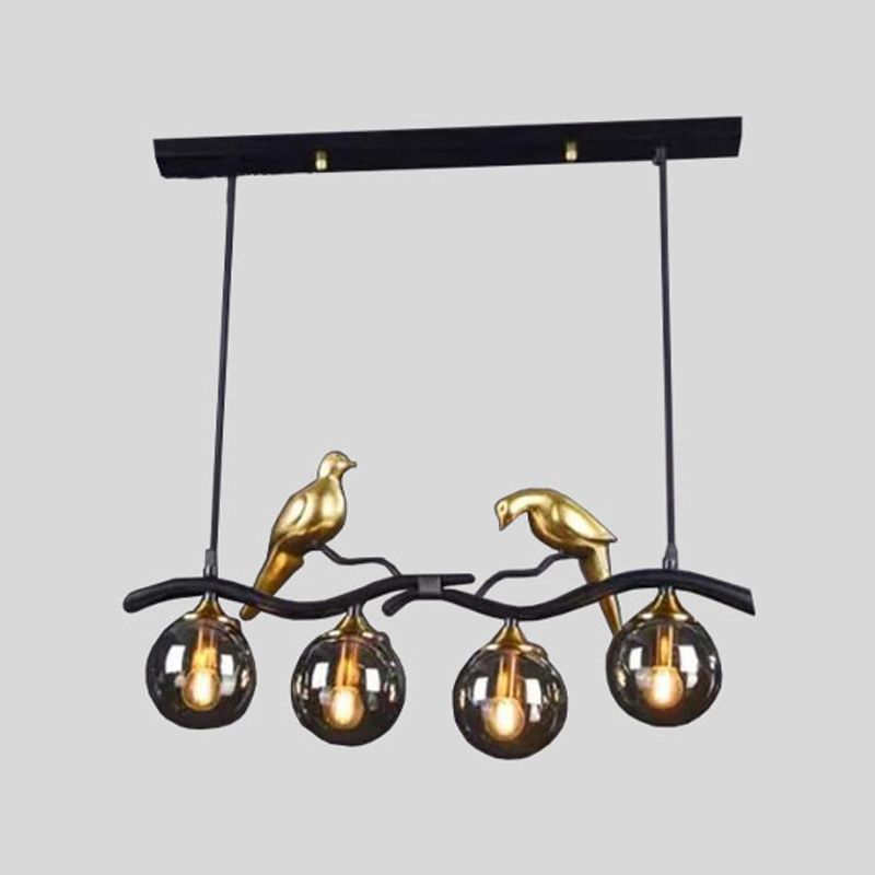 Modern Dining Pendant Light Glass Shade Hanging Light Fixture for Dining Room