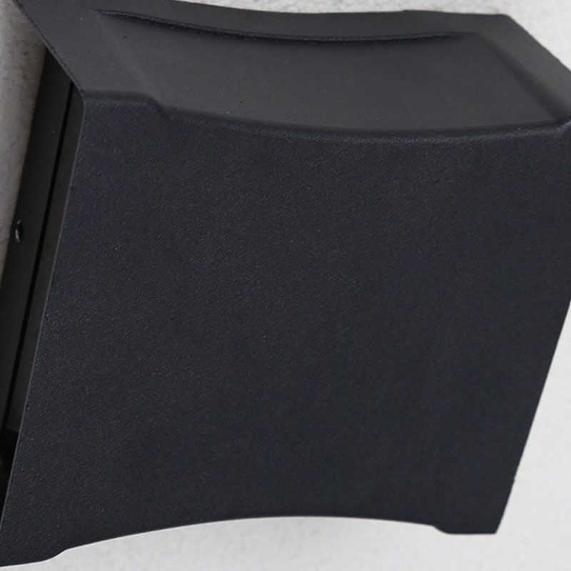 Luz de pared de pared de aluminio al aire libre moderna LED de pared de 2 luces LED de 2 luces