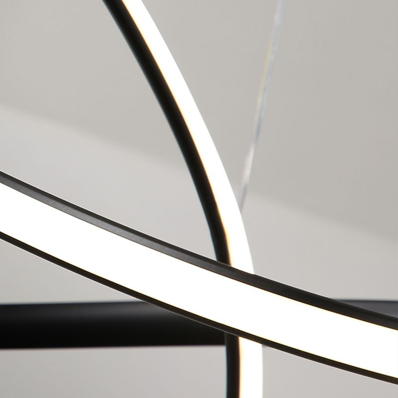 Moderne spiraalvorm Kroonluchter licht metaal 1 licht kroonluchter verlichtingsarmatuur