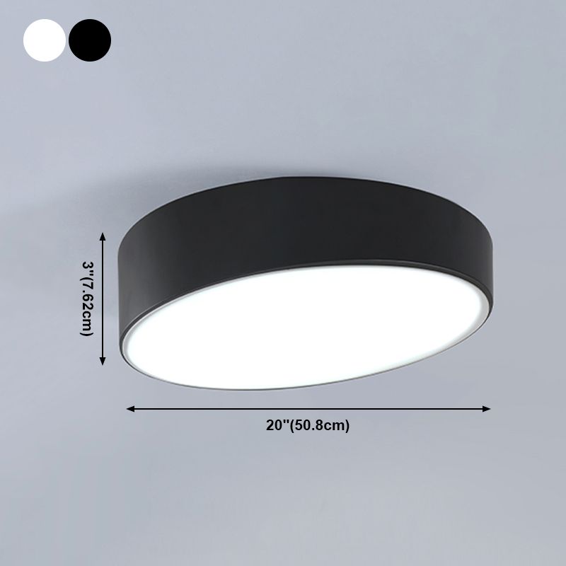 Modern Ceiling Light Fixtures with Acrylic Shade Ring LED Flush Ceiling Light Fixture