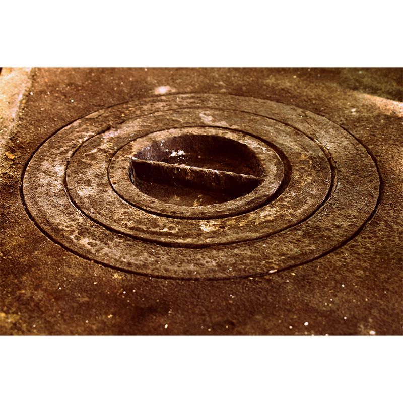 Industrial Style Rusty Metal Wall Covering for Living Room, Moisture Resistant