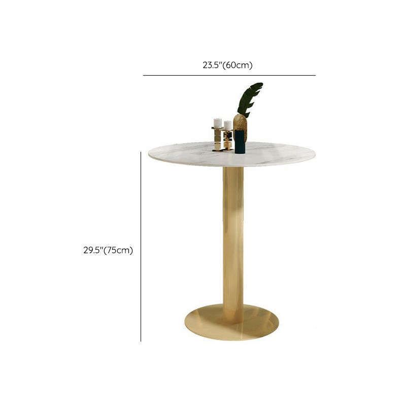 Round Dining Set for Kitchen 1/2/4/5 Pcs Glossy White Dinette Table Set