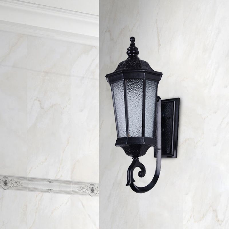 Accoglienza con lampada da parete in vetro nero con applique a parete verum a 1 luce