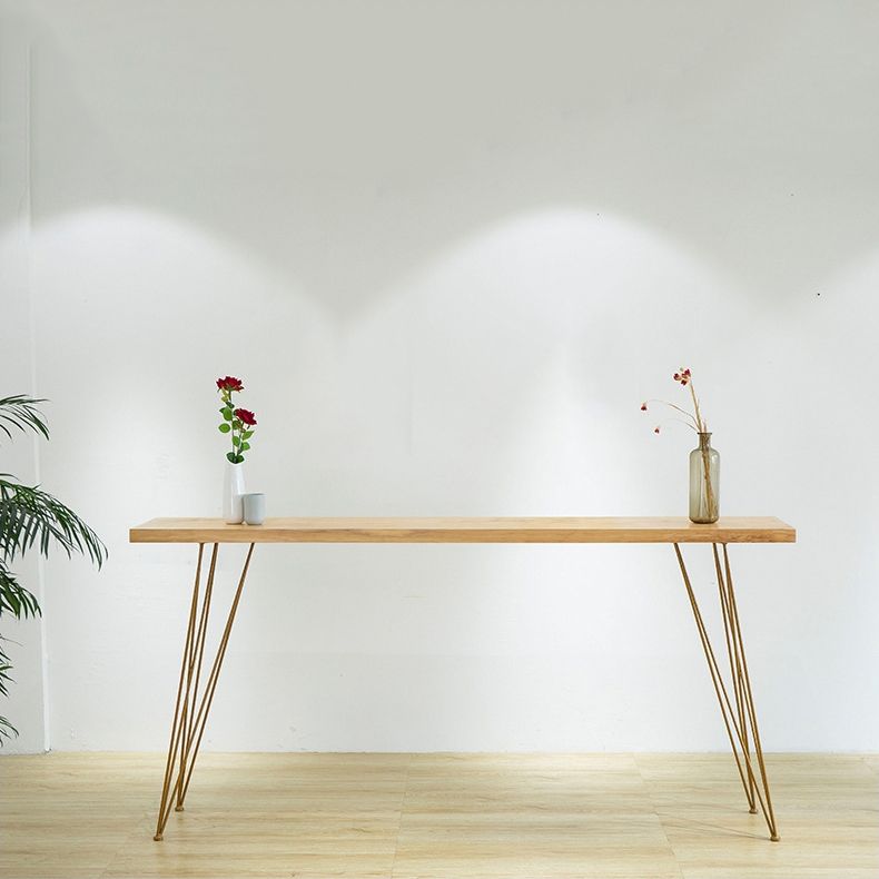 Glam Wooden Bar Table Set 1/2/7 Pieces Rectangle Bar Table with High Stools for Home