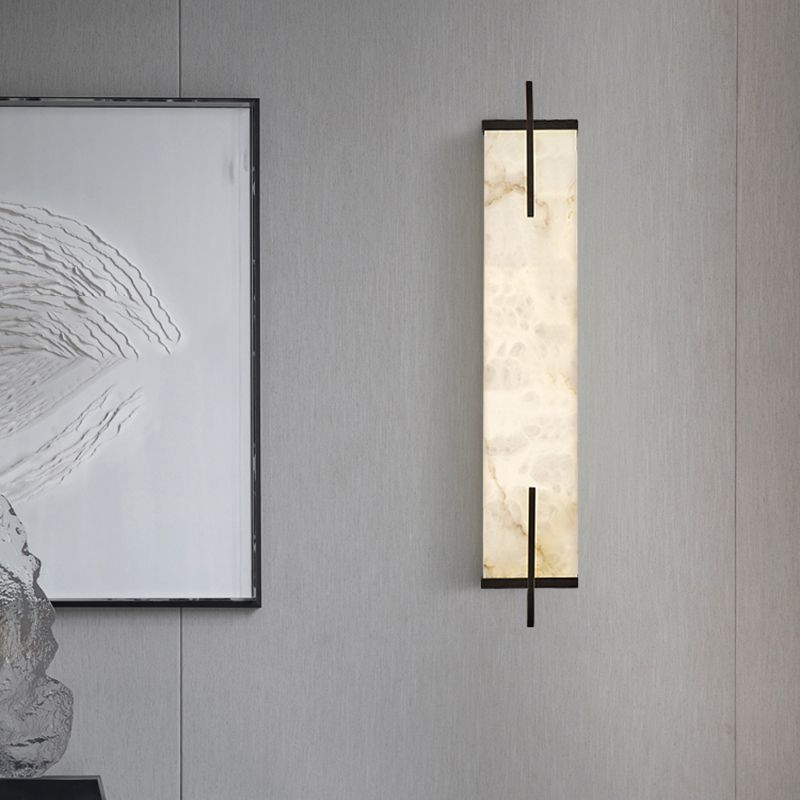 Contemporary Metal Wall Sconce Lighting Geometric Shape Wall Lamp for Living Room