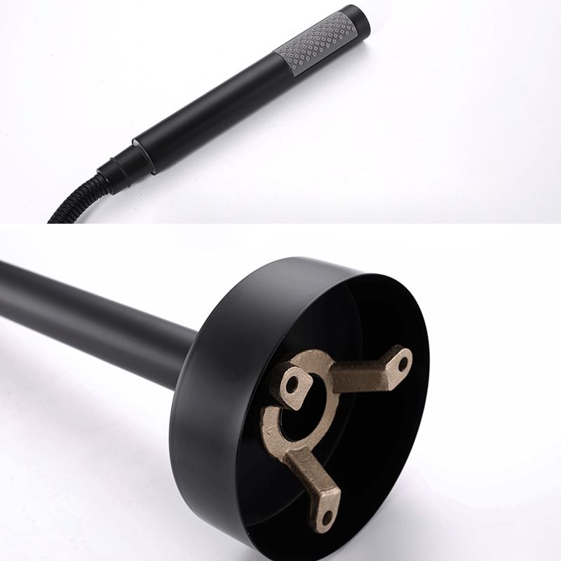 Floor Mounted Metal Freestanding Tub Filler Single Handle Freestanding Faucet